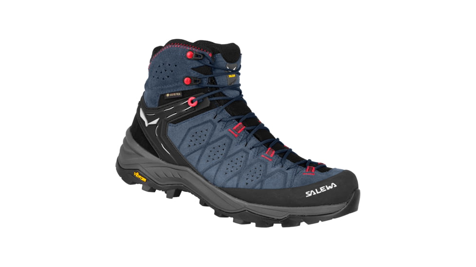 Salewa Alp Trainer 2 Mid GTX Hiking Boots - Women's, Java Blue/Fluo Coral, 10.5, 00-0000061383-8760-10.5