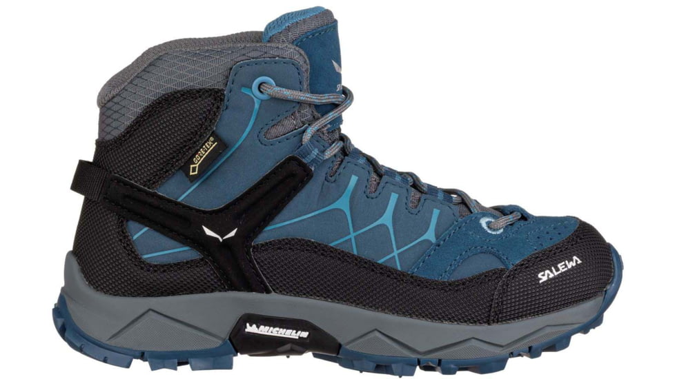 Salewa Alp Trainer Mid GTX Hiking Boots - Kids, Dark Denim/Charcoal, 12, 00-0000064010-365-12