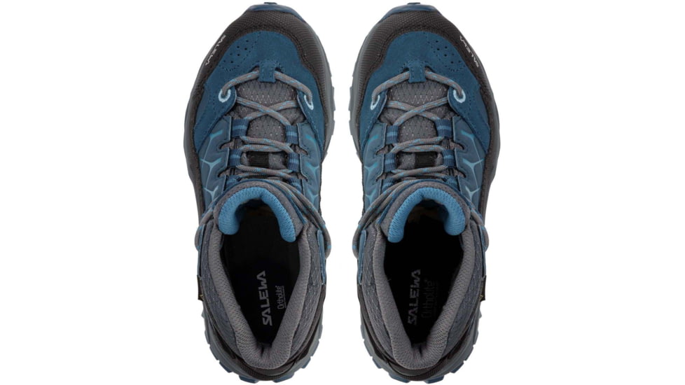 Salewa Alp Trainer Mid GTX Hiking Boots - Kids, Dark Denim/Charcoal, 12, 00-0000064010-365-12