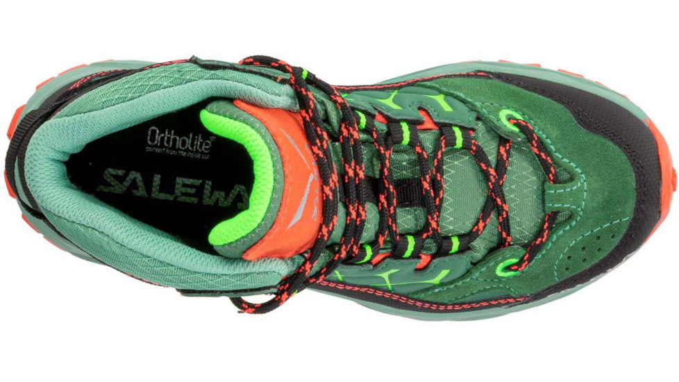 Salewa Alp Trainer Mid GTX Hiking Boots - Kids, Myrtle/Tender Shot, 2, 00-0000064010-5960-2