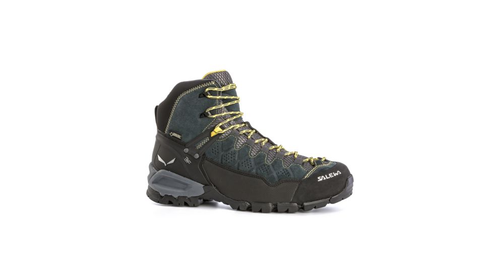 Salewa Alp Trainer Mid GTX Men's Hiking Shoes, Carbon/Ringlo, 00-0000063432-766