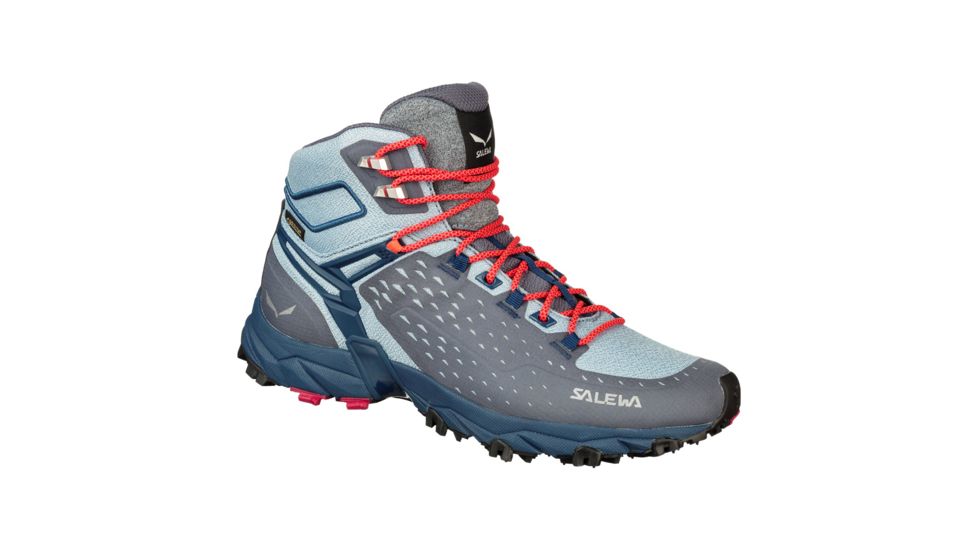 Salewa Alpenrose Ultra Mid GTX Hiking Boot - Womens, Grisaille/Poseidon, 8, 00-0000064417-0458-8