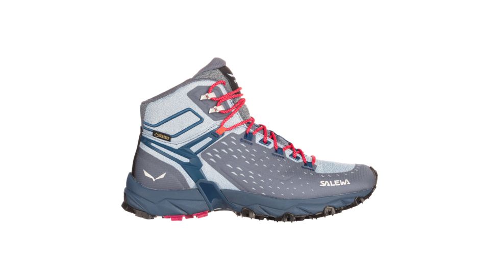 Salewa Alpenrose Ultra Mid GTX Hiking Boot - Womens, Grisaille/Poseidon, 8, 00-0000064417-0458-8