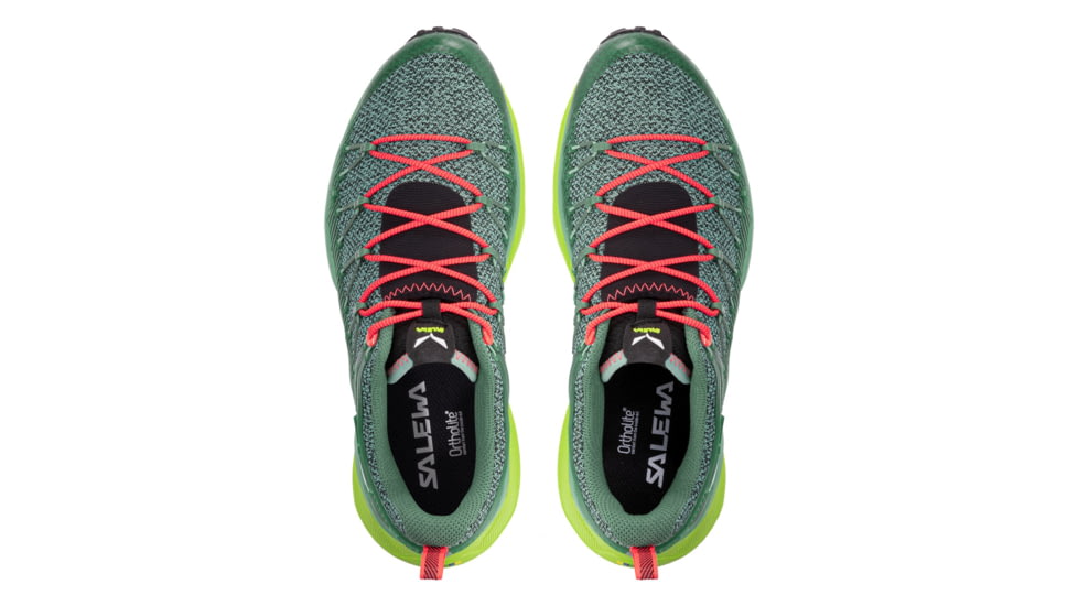 Salewa Dropline Hiking Shoes - Womens, Feld Green/Fluo Coral, 7, 00-0000061369-5585-7