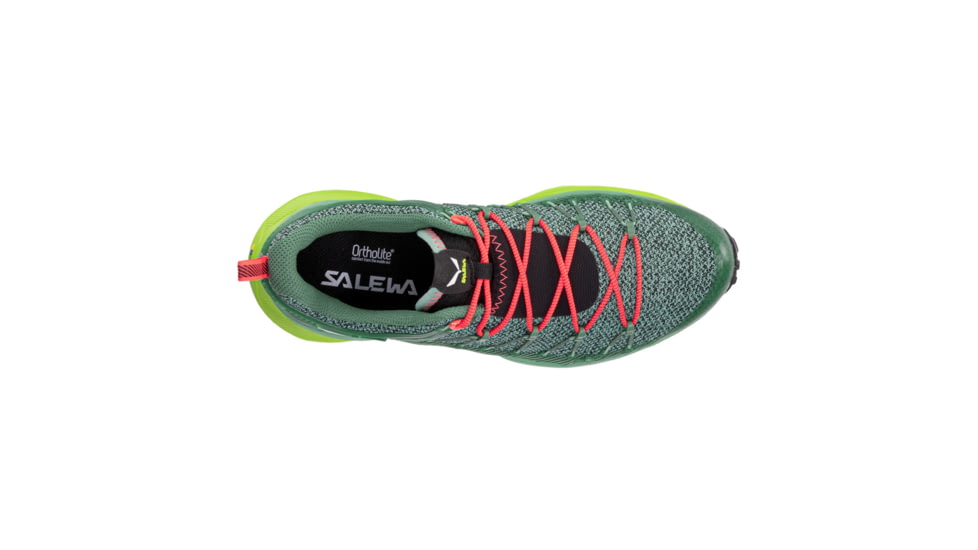 Salewa Dropline Hiking Shoes - Womens, Feld Green/Fluo Coral, 7, 00-0000061369-5585-7