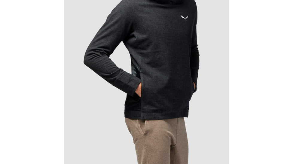 Salewa Fanes Am Hoody - Men, Medium, Black Out Melange, 00-0000028226-0936-M