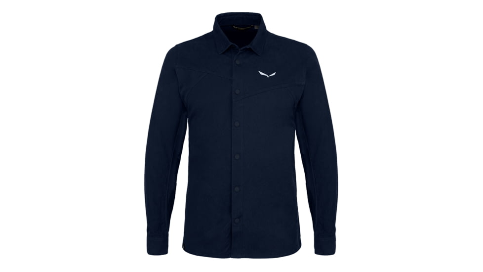 Salewa Fanes Hemp L/S Shirt - Men, Navy Blazer, XS, 00-0000028298-3960-XSExtra Small, Navy Blazer, 00-0000028298-3960-XS
