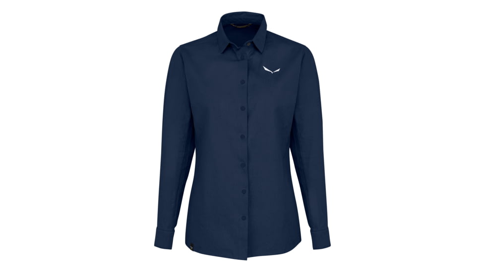 Salewa Fanes Hemp L/S Shirt - Women's, Navy Blazer, M, 00-0000028299-3960-M