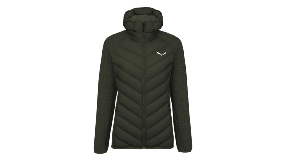Salewa Fanes Sarner RDS Down Hybrid Jacket - Womens, Dark Olive, Large, 27761-5280-L