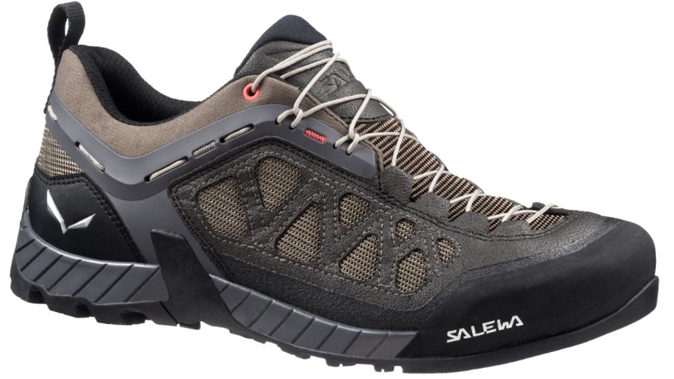 Salewa Firetail 3 Approach Shoe - Men's-Black Olive/Papavero-Medium-9