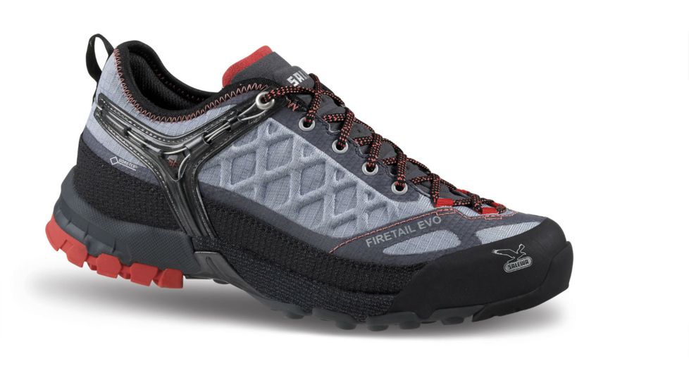 Salewa Firetail EVO GTX Hiking Shoe - Women's-Moon/Poppy Red-Medium-7 US