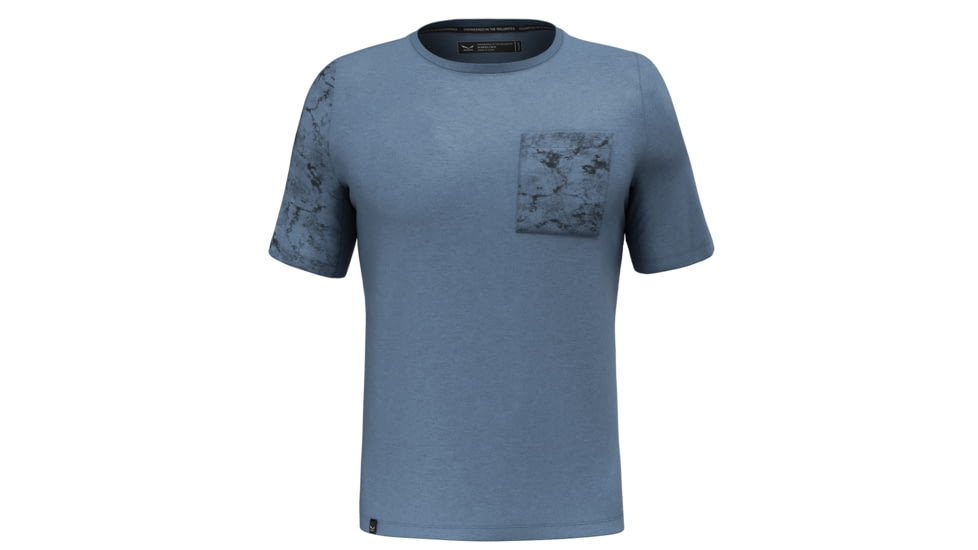 Salewa Lavaredo Hemp Pocket T-Shirt - Men, Medium, Java Blue, 00-0000028635-8100-M