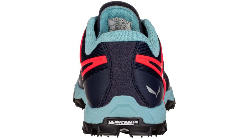 Salewa Lite Train K Hiking Shoes - Womens, Premium Navy/Fluo Coral, 8.5, 00-0000061349-3993-8.5
