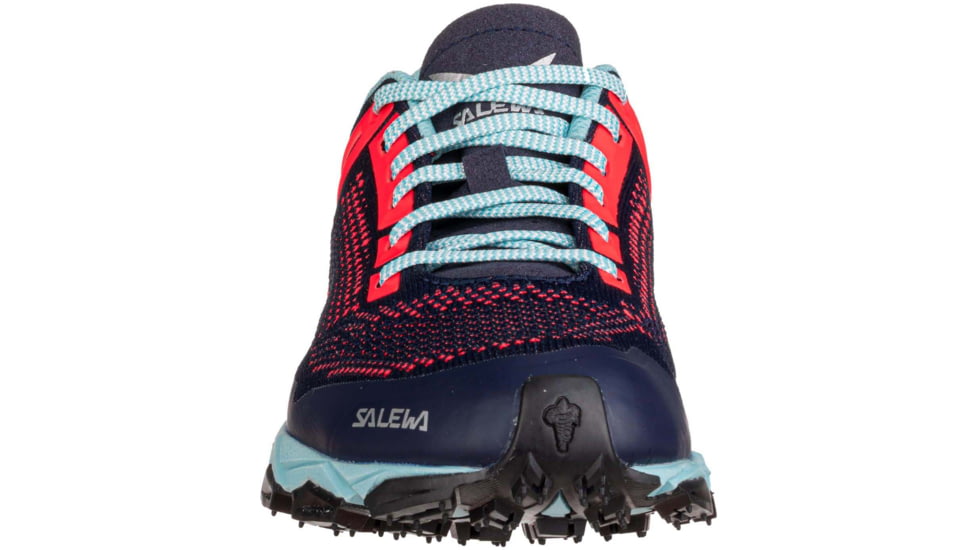 Salewa Lite Train K Hiking Shoes - Womens, Premium Navy/Fluo Coral, 8.5, 00-0000061349-3993-8.5