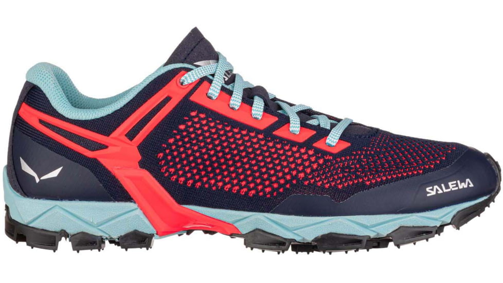 Salewa Lite Train K Hiking Shoes - Womens, Premium Navy/Fluo Coral, 8.5, 00-0000061349-3993-8.5