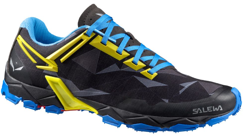 Lite Train Trail Running Shoe - Mens-Black/Kamille-Medium-9