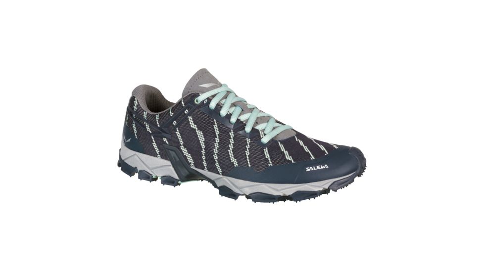 Salewa Lite Train Women's Trail Running Shoes, Premium Navy/Subtle Green, 00-0000064407-3981
