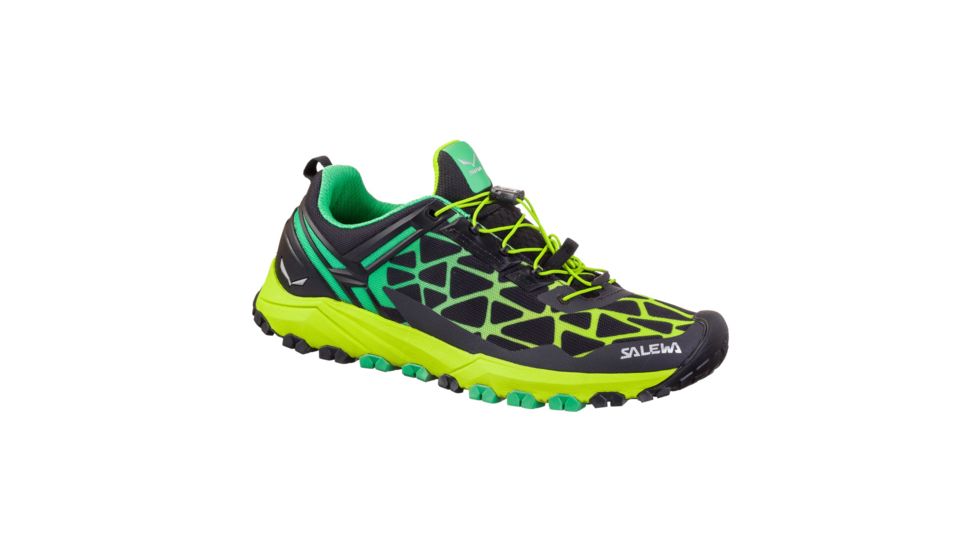 Salewa Mens Multi Track Hiking Shoe, Black/Ming Green, 9 US, 00-0000064414-925-9