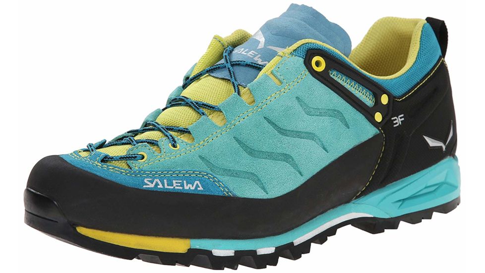 Salewa Mountain Trainer Hiking Boots - Womens, Bright Acqua/Mimosa, 7, 63417-3522-7-DEMO