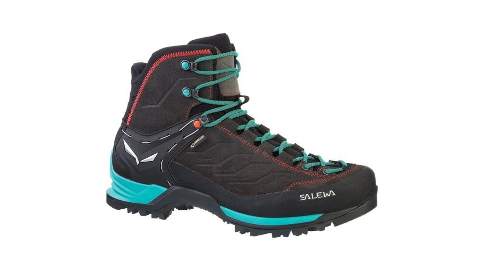 Salewa Mountain Trainer Mid GTX Backpacking Boot - Women's-Magnet/Viridian Green-6.5