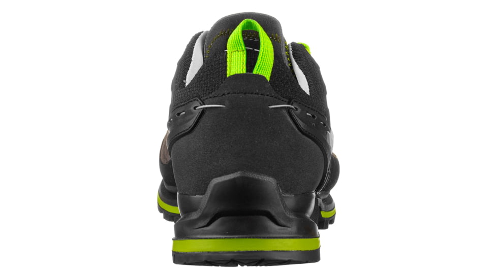 Salewa MTN Trainer 2 Leather Hiking Shoes - Mens, Smoked/Fluo Green, 7, 00-0000061357-471-7