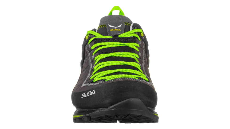 Salewa MTN Trainer 2 Leather Hiking Shoes - Mens, Smoked/Fluo Green, 7, 00-0000061357-471-7