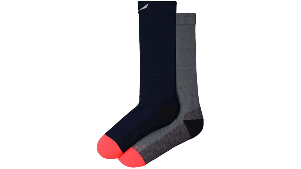Salewa MTN Trainer Alpine Merino Crew Sock - Womens, Medium Grey Melange, L, 00-0000069032-621-L