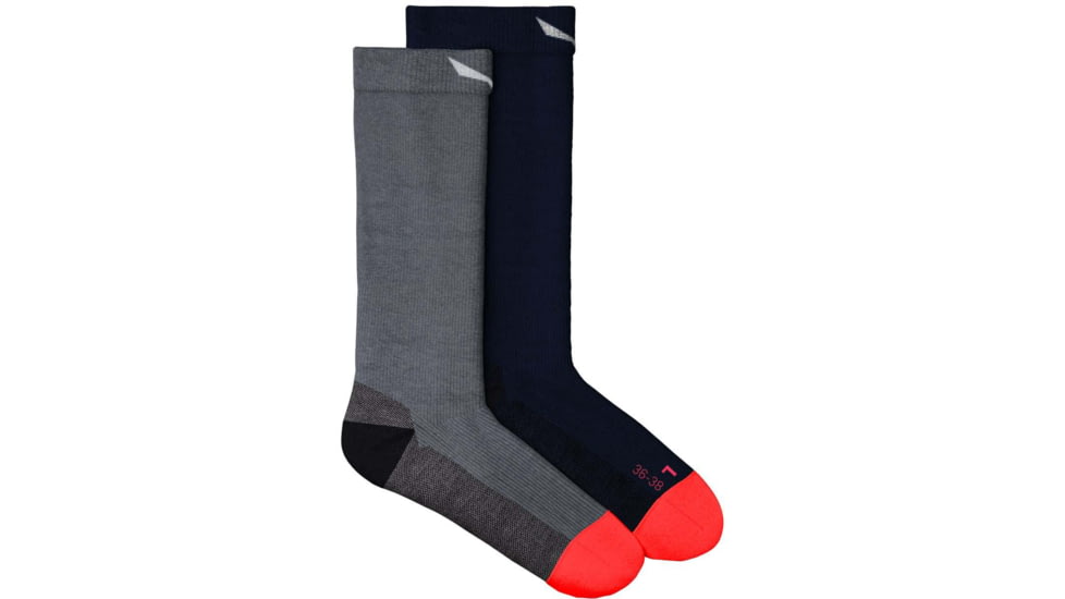 Salewa MTN Trainer Alpine Merino Crew Sock - Women's, Medium Grey Melange, L, 00-0000069032-621-L, Medium Grey Melange, 42-44, 00-0000069032-0621-L