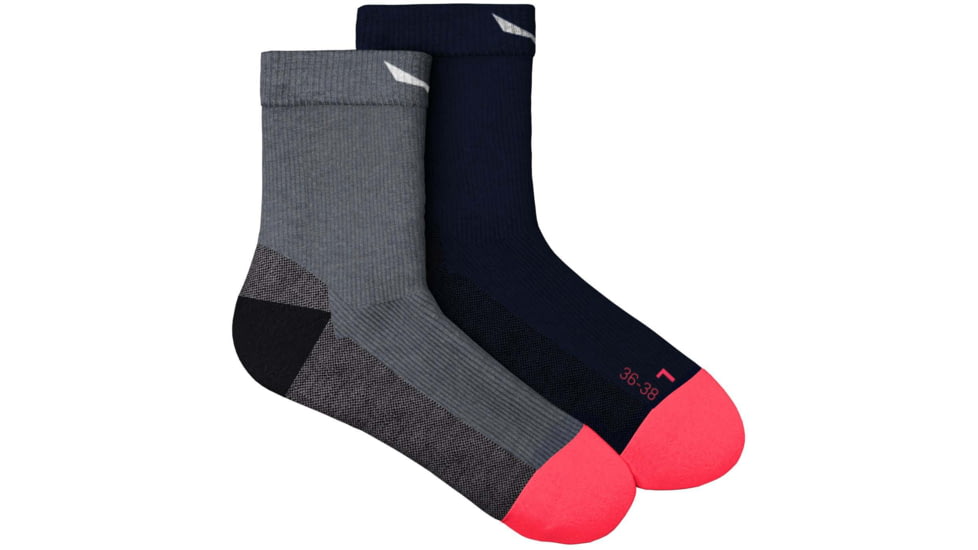 Salewa MTN Trainer Alpine Merino Qrt Sock - Women's, Medium Grey Melange, M, 00-0000069031-621-M, Medium Grey Melange, 39-41, 00-0000069031-0621-M