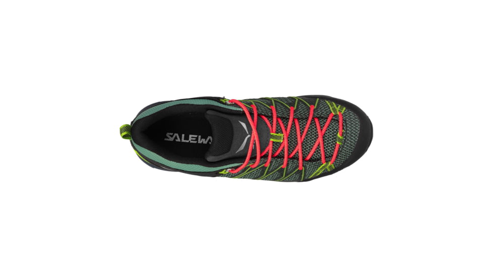 Salewa MTN Trainer Lite GTX Hiking Boots - Womens, Feld Green/Fluo Coral, 10, 00-0000061362-5585-10