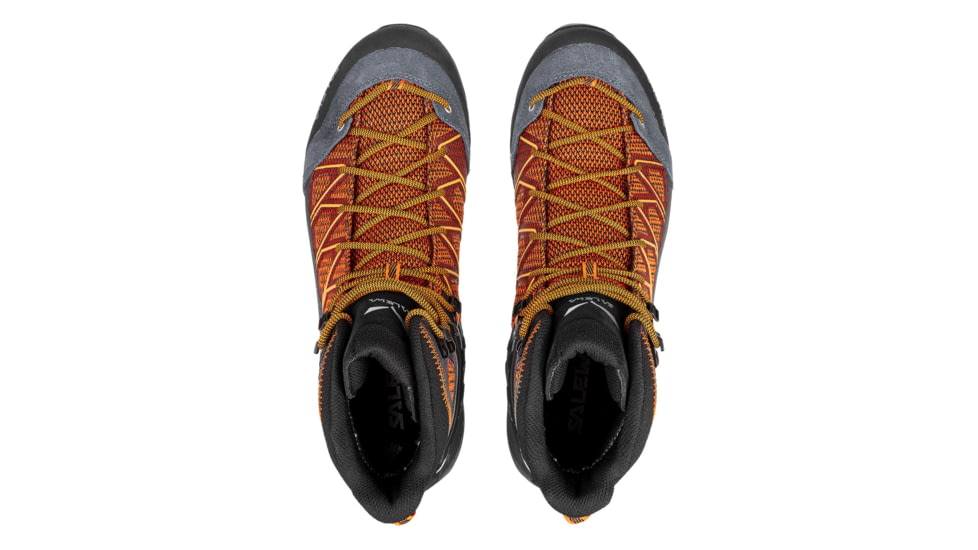Salewa MTN Trainer Lite Mid GTX Hiking Shoes - Mens, Black Out/Carrot, 9.5, 00-0000061359-927-9.5