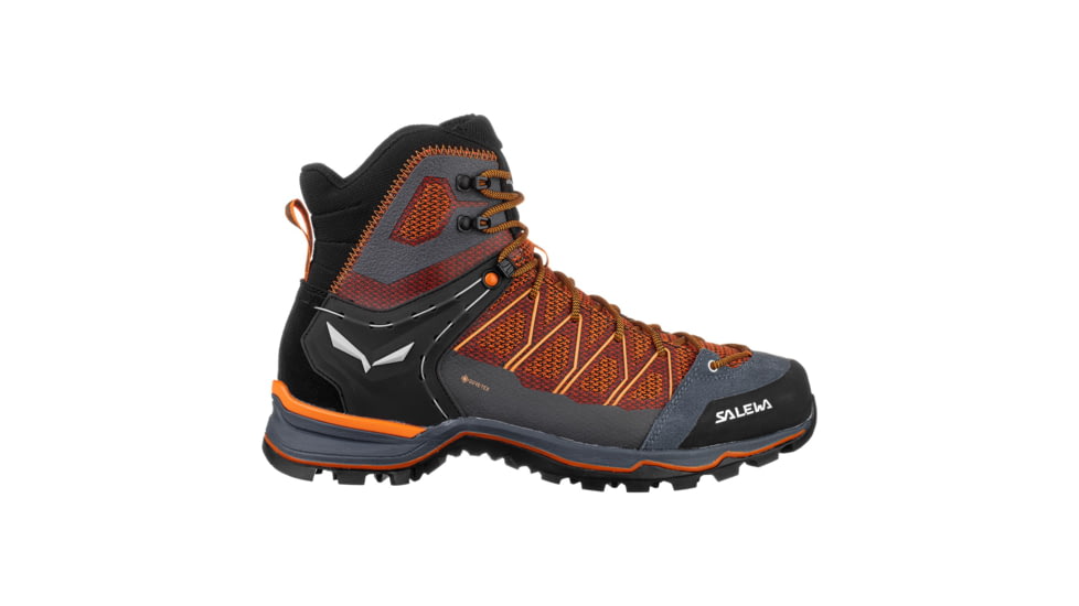 Salewa MTN Trainer Lite Mid GTX Hiking Shoes - Mens, Black Out/Carrot, 9.5, 00-0000061359-927-9.5