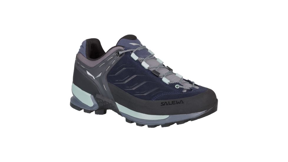 Salewa MTN Trainer Women's Approach Shoes, Premium Navy/Subtle Green, 00-0000063471-3981