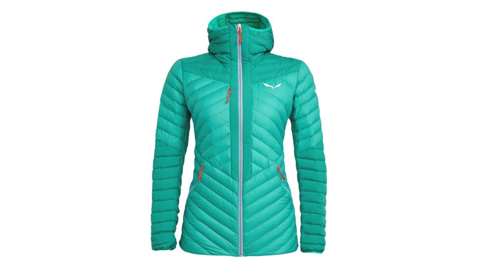 Salewa Ortles Light 2 Down Hooded Jacket - Womens, Greenlake/5760, Large, 00-0000027164-5461-L