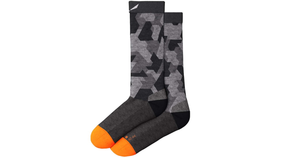 Salewa Pedroc Camu Am M Crew Sock - Mens, Black Out, L, 00-0000069039-911-L