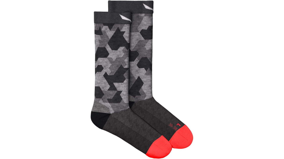 Salewa Pedroc Camu Am W Crew Sock - Women's, Black Out, L, 00-0000069038-911-L, Black Out, 42-44, 00-0000069038-0911-L