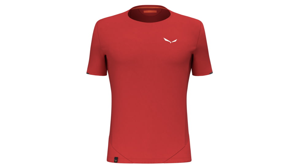 Salewa Pedroc Dry Hybrid T-Shirt - Men, Small, Flame, 00-0000028583-1500-S