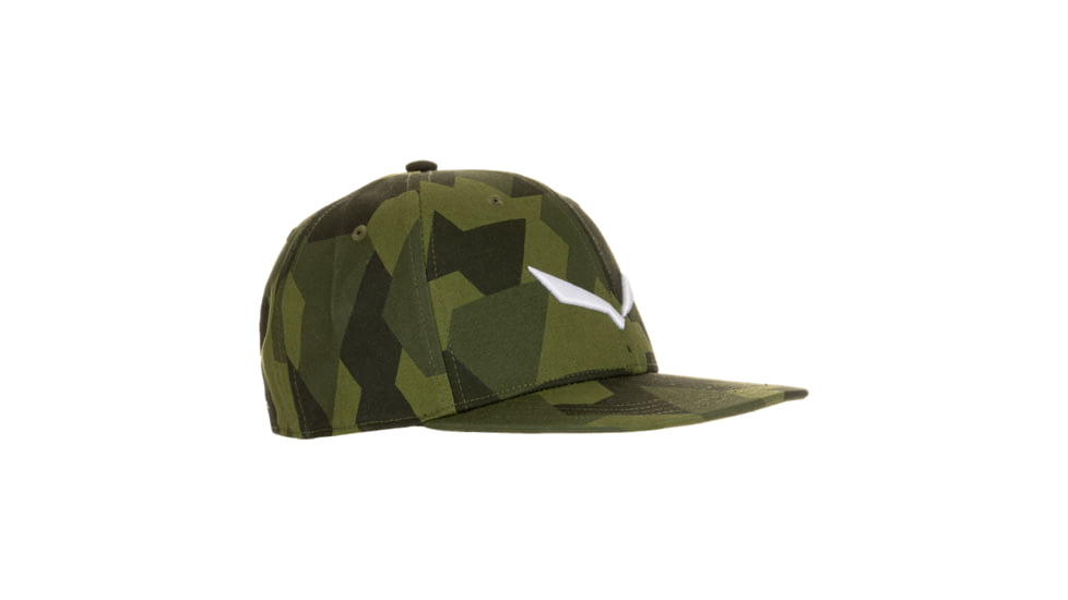 Salewa Puez Camou Flat Cap, Green Camou, One Size, 00-0000026482-5521-UNI58