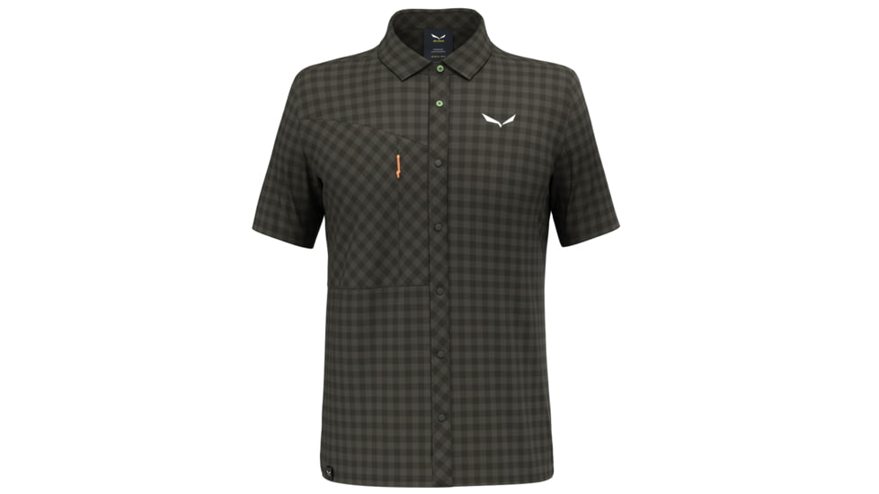 Salewa Puez Dry S/S Shirt - Men's, Dark Olive, L, 00-0000028627-5280-L