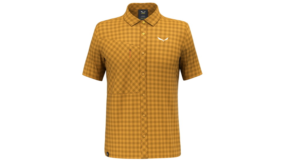 Salewa Puez Dry S/S Shirt - Men's, Golden Brown, L, 00-0000028627-7020-L