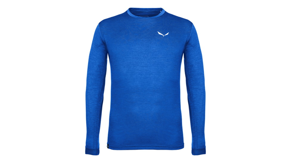Salewa Puez Melange Dry Long Sleeve Tee - Mens, Electric Melange, S, 00-0000027453-8625-S
