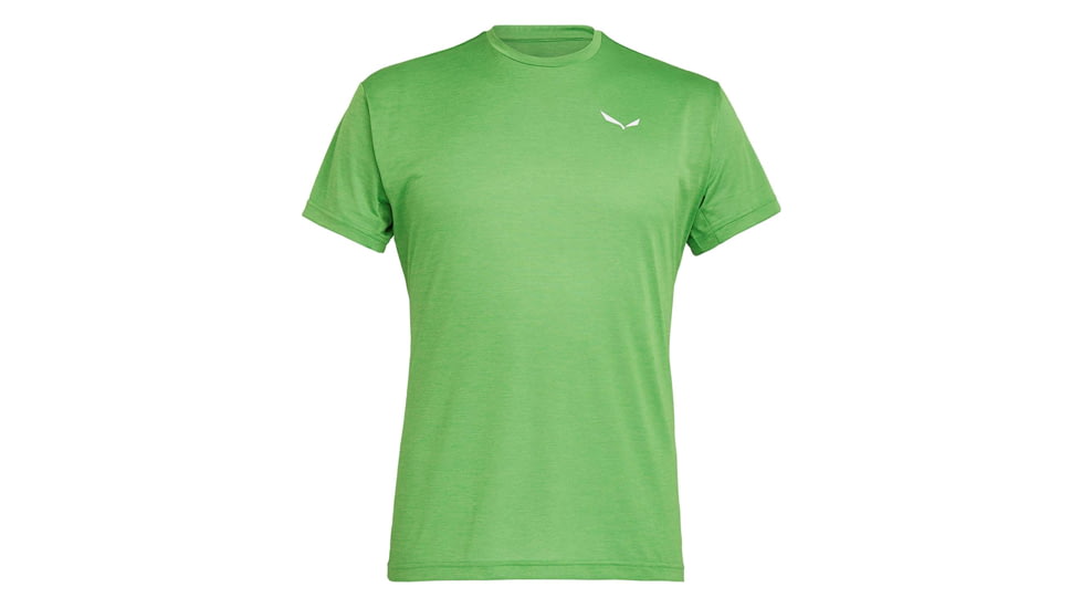 Salewa Puez Melange Dry Short Sleeve Tee - Mens, Pale Frog Melange, Large, 00-0000026537-5649-L