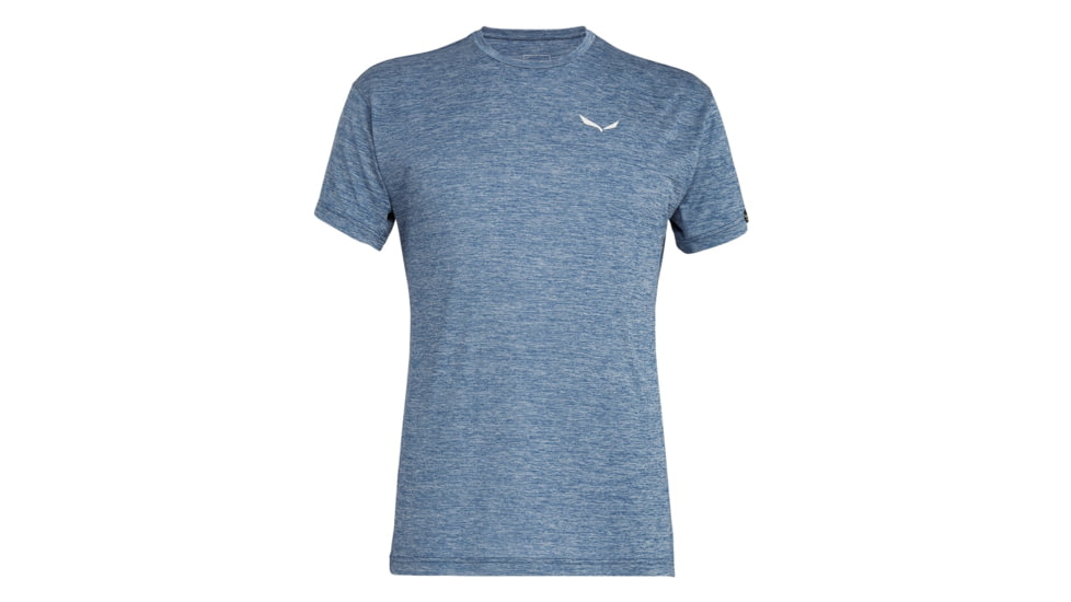 Salewa Puez Melange Dry Short Sleeve Tee - Mens, Poseidon Melange, Medium, 00-0000026537-8968-M