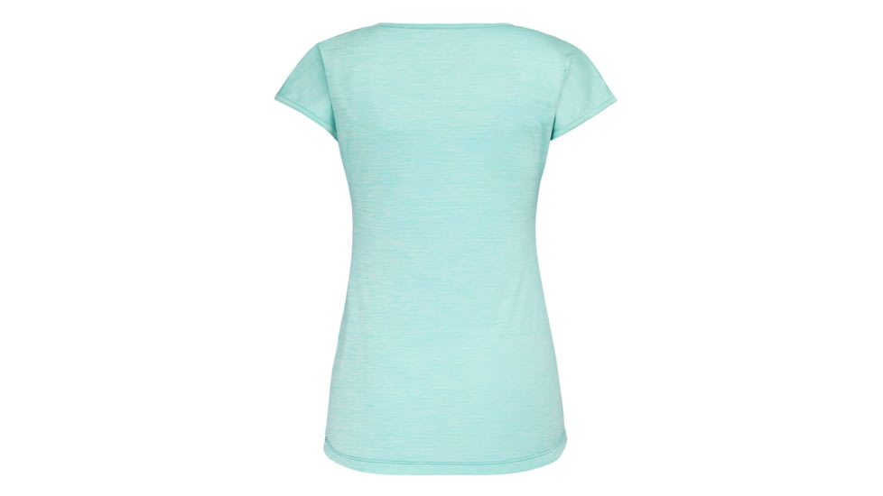 Salewa Puez Melange Dry Short Sleeve Tee - Womens, Lagoon Green Melange, Small, 00-0000026538-5639-S