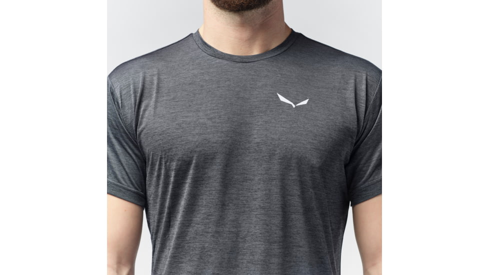 Salewa Puez Melange Dry T-Shirt - Mens, Black Out Melange, M, 00-0000026537-0936-M
