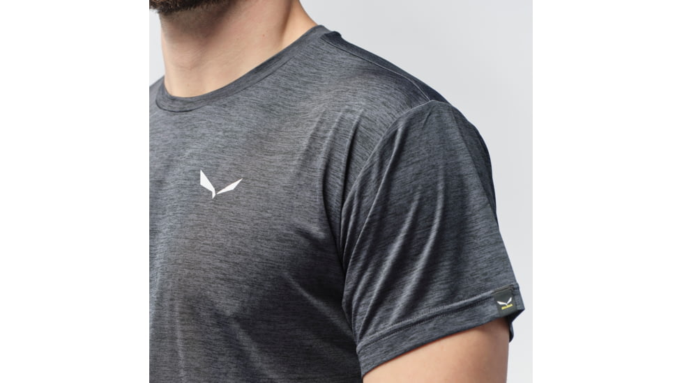 Salewa Puez Melange Dry T-Shirt - Mens, Black Out Melange, M, 00-0000026537-0936-M