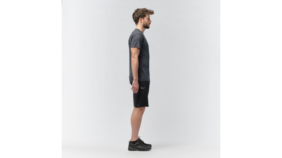 Salewa Puez Melange Dry T-Shirt - Mens, Black Out Melange, M, 00-0000026537-0936-M