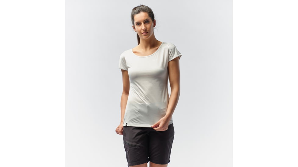 Salewa Puez Melange Dry T-Shirt - Womens, White Melange, L, 00-0000026538-0028-L