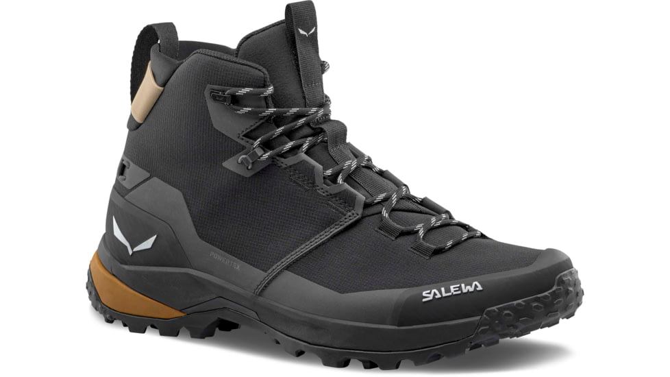 Salewa Puez Mid PTX Hiking Boots - Mens, Black/Black, 8.5 US, 00-0000061438-971-8-5