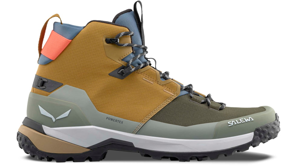 Salewa Puez Mid PTX Hiking Boots - Mens, Golden Brown/Shadow, 8.5 US, 00-0000061438-2151-8-5